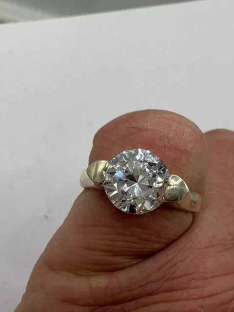 Solitär Sterlingsilber Ring 1,5ct Verlobung cz gestempelt 0,925v 30113