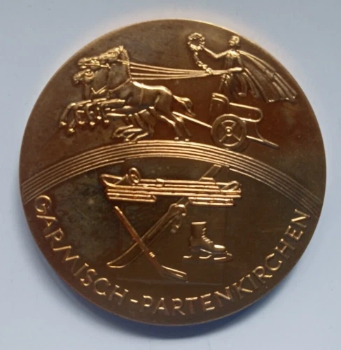 Winner medal  Olympic W.Games G.PARTENKIRCHEN 1936 - Gold platet  !!  VERY RARE