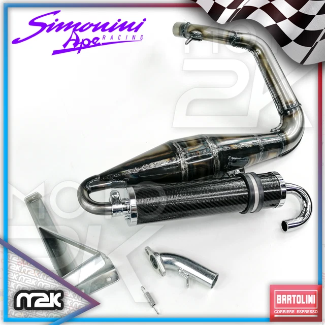 Marmitta Ape Piaggio Racing Corsa Lunga - Ricambio Per Ape Piaggio - Foto 12