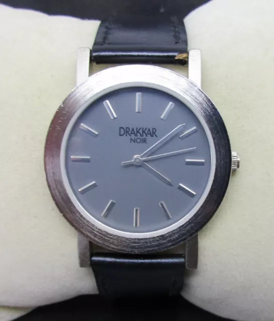 Montre Vintage DRAKKAR NOIR pour Homme à Quartz Watch testée vendu avec pile