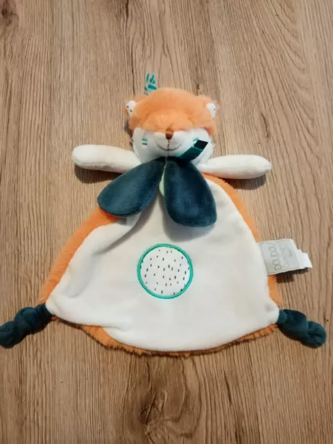 Doudou Roméo le renard Baby Nat' Orange et blanc - Doudou - Achat & prix