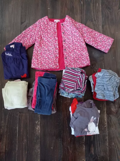 Lot 17 Vêtements Bébé Fille 24 Mois