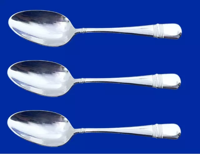 Vajilla de acero inoxidable Oneida ASTRAGAL 18/10 - Juego de 3 cucharas de sopa ovaladas