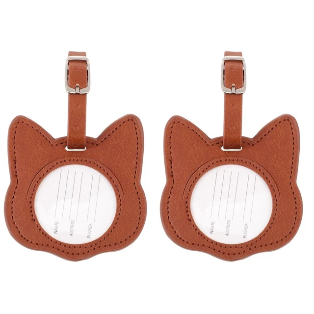 2 Pieces Luggage Tag Airline Suitcase Tags Travel Carry on Bag for Women