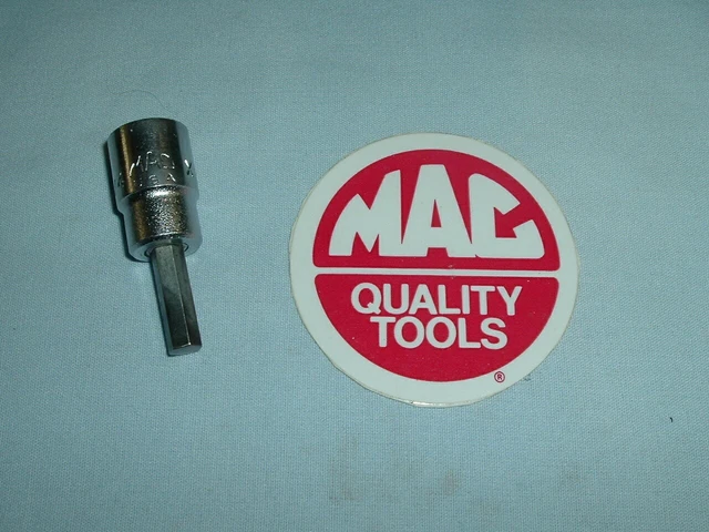 Vintage Mac Tools  #X86D - 1/4" Hex Bit Socket 3/8" Drive - Made In Usa