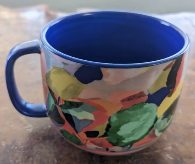 Anthropologie Carolyn Gavin Abstract Colors Mug 2.75"