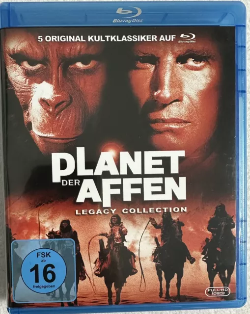 Planet der Affen-Legacy Collection[Blu-ray]DVD/ 4 Cds Wie Neu.1 Cd kaput. d026