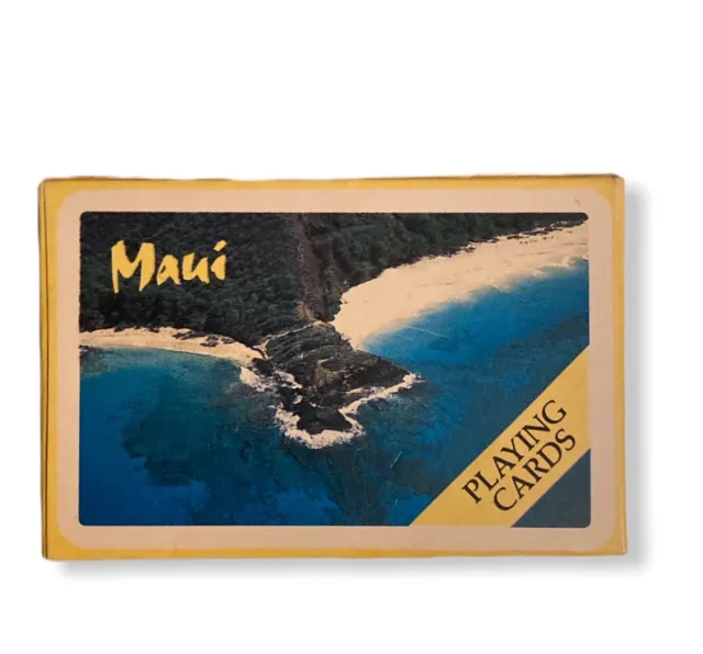 Vtg Maui Hawaii Deck Sealed Playing Cards Coastline Hawaiian Resources Co