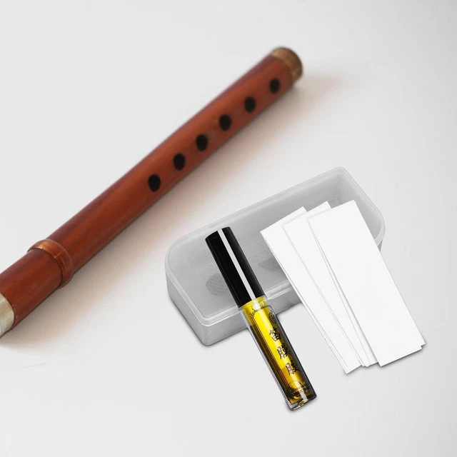 20Pcs Bamboo Flute Film Professional Flute Membranes Chinese Flute with Glue for