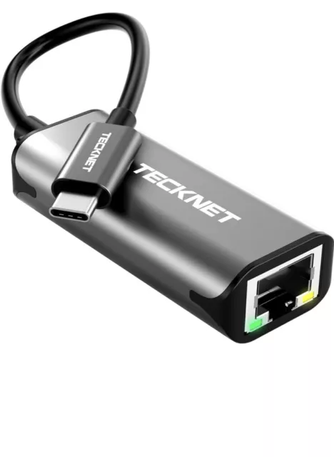 USB C to Ethernet Adapter, TECKNET Type C Thunderbolt 3 RJ4