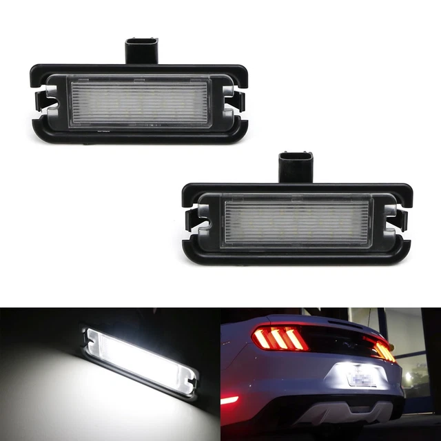 thumbnail image 2 of OXILAM 2-Pack White 18 SMD LED License Plate Lights For Toyota Yaris Sedan 2007-2016 - 6000K, IP67 2 of 3