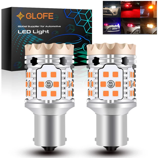 Canbus Error Free Turn Signal Brake Stop Tail Lights Lamp LED Bulbs 1156 BA15S
