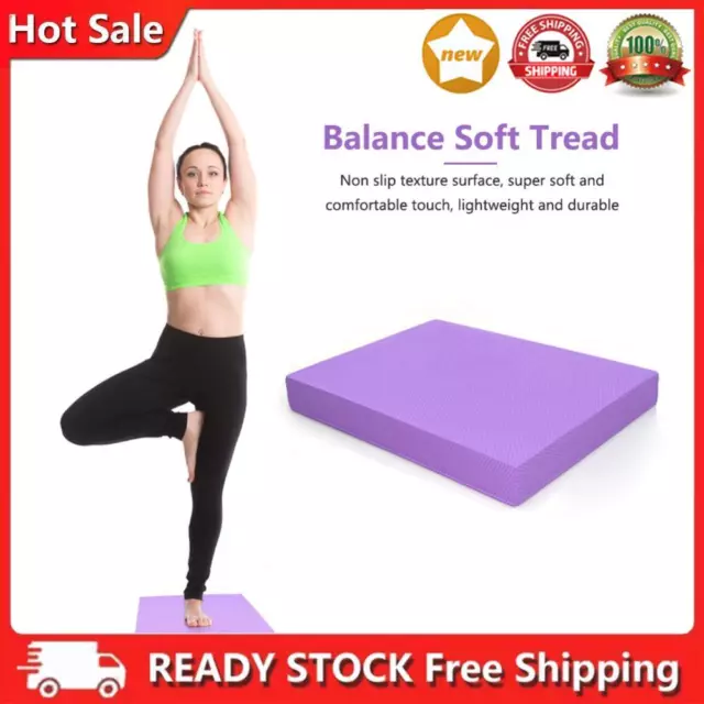 Yoga Mat Soft Balance Pad Exercise Non-slip Balance Cushion Board (Violet)
