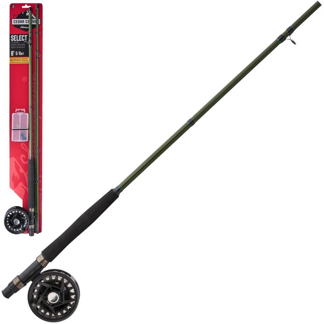 Canne à Pêche à La Mouche Shakespeare Cedar Canyon Elite 9FT 7/8WT 4PC - Combo Rod, Reel, Line