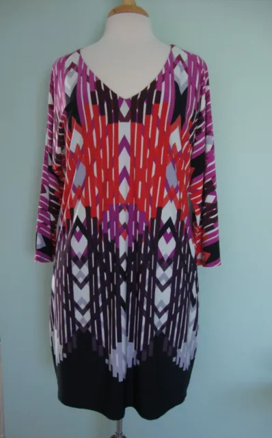 Trina Turk Geometric Print Sheath Dress Size 12