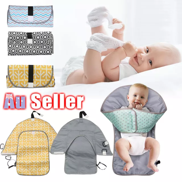 Waterproof Changing Mat Pad Nppy Bag  Home Travel Change Portable Baby Diaper AU