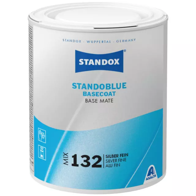 Standox Standoblue Mix 132 Basislack Silber Fein 1 Liter