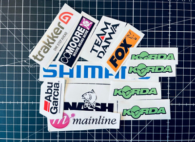 Carp Fishing Sticker Stickers Bundle Fox Nash Shimano Daiwa Tackle Box 1