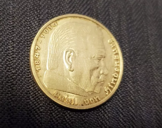 Deutsches Reich - 5 Reichsmark - 1935 A - Silber - Paul von Hindenburg