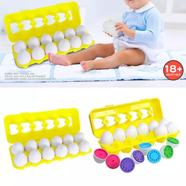 Montessori Educational Eggs - Learn Shapes and Colors for Kids