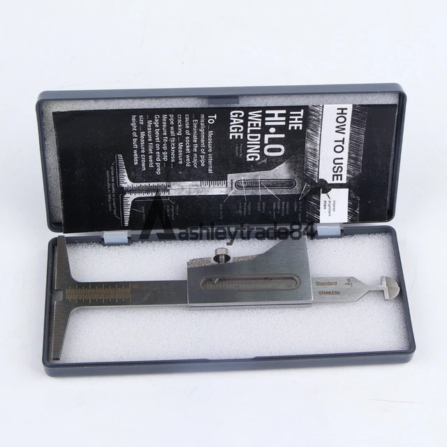 HI LO WELDING Gauge Gage Test Ulnar Welder Inspection Gauge Both Inch