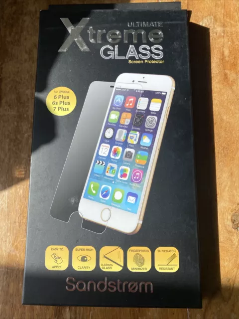 Baglæns Afbrydelse triathlete SANDSTRØM ULTIMATE XTREME Glass Screen Protector For iPhone 6 Plus-6s  Plus-7Plus £3.36 - PicClick UK