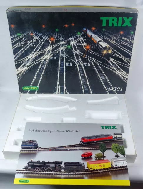 Trix Minitrix 14301 LEERKARTON großes Gleis Ergä. SET Leerverpackung OVP Spur N