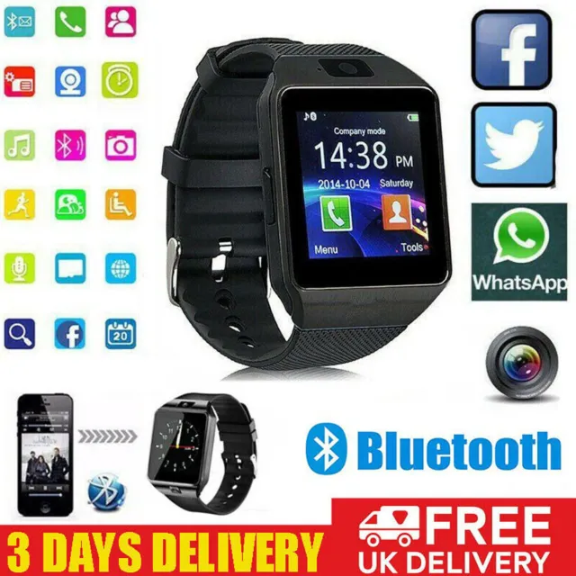 DZ09 Bluetooth Smart Watch Compatible With Android iOS with Camera SIM Slot