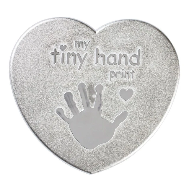 C.R. Gibson 3 Piece Baby Handprint & Footprint Kit, 6.5" x 6.25", Heart First