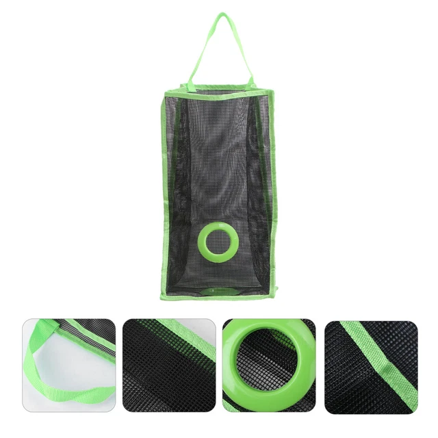 DALSHABET Bamboo Bag Organizer With Magnetic Closure, 6 In 1 Kitchen Drawer Foil And Plastic Wrap Dispenser With Cutter Storage Bag For Gallon Quart Sandwich Snack Black