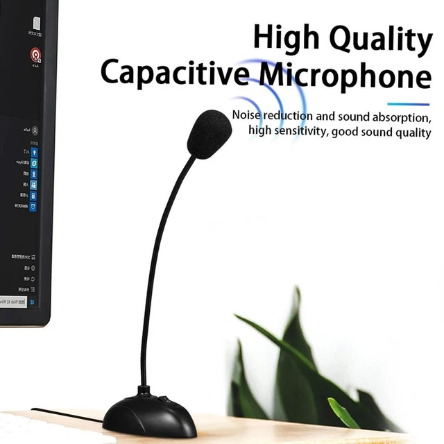 Wheat Mini Condenser Microphone Computer Microphones Recording Desktop Laptop