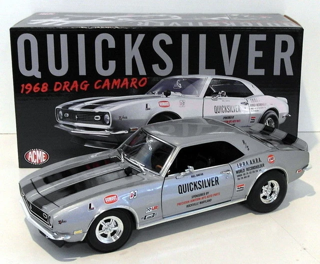 ACME MODELS 1/18 Scale A1805702 - 1968 Chevrolet Drag Camaro - Bill ...