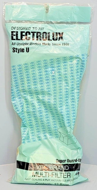 Electrolux VBC Brand Style "U" Vacuum Cleaner Bags -  No Box - Lot of 7 bags