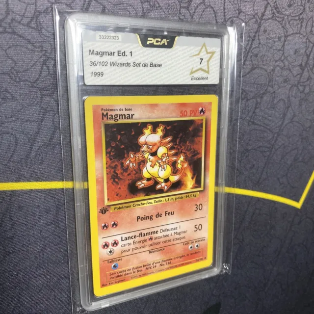 Carte Pokémon Magmar 36/102 Edition 1 - Set de Base - FR - PCA 7