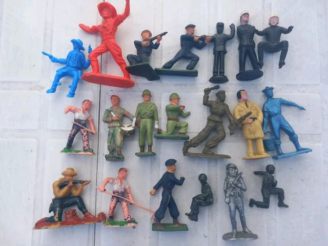 LOT SOLDATS ALLEMANDS Ww2 Starlux Plastique Dur Vintage EUR 8,50