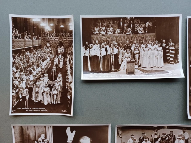 7 X 1953 Rp Pc Scenes Of Coronation Of Elizabeth Ii 2