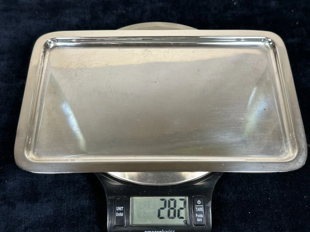 Vintage Tiffany & Co. Sterling Silver Business Card Tray 282g - No. 23917 w/Bag