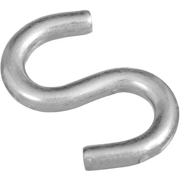10 Pk Steel Zinc Plated 2" Heavy Open S Hook 2/Pk N121665