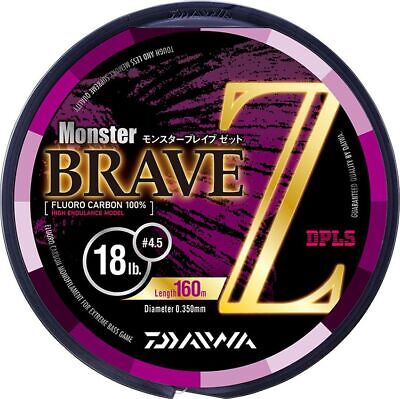 Daiwa Mono-Filament Fluorocarbone Brave Monster Daiwa Tailles Différentes Pêche 80 MT 