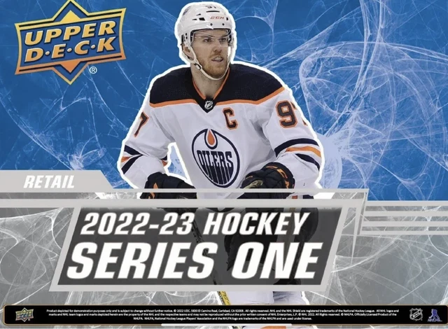 2022/23 Upper Deck Series 1 Hockey 18 Pack Factory Sealed FAT PACK Box-540 Cards