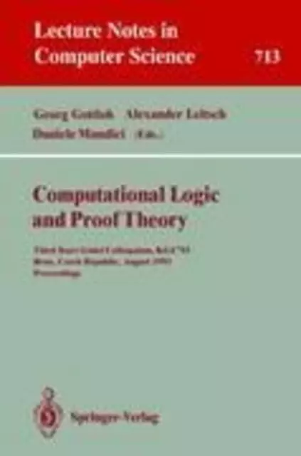 Georg Gottlob (u. a.) | Computational Logic and Proof Theory | Taschenbuch | xi