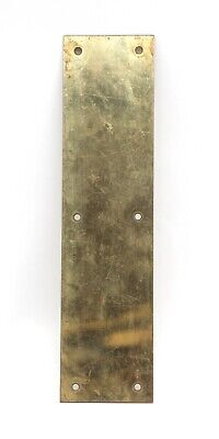 Vintage Commercial 12 in. Pressed Brass Door Push Plate