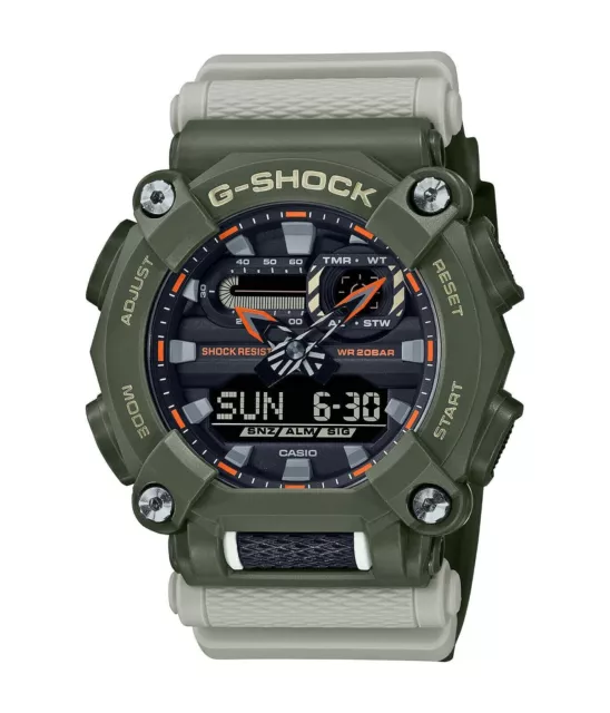 Casio  G-Shock Men's Analog-Digital Resin Army Green/Tan Watch GA900HC-3A