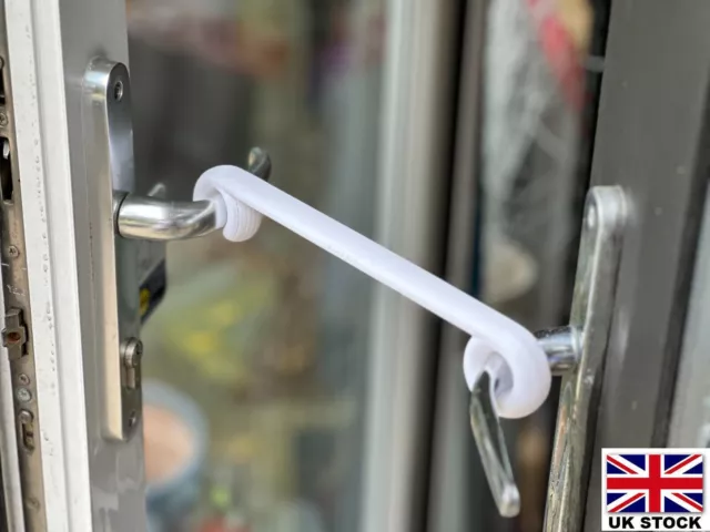 Patio Door Breezer - French Door Stay Open Hook - Air Circulation - Door Stop