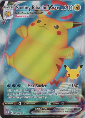 celebrations surfing pikachu