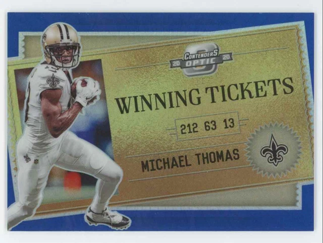 Michael Thomas 2020 Panini Contenders Optic Winning Tickets Blue Prizm /99 #WT8