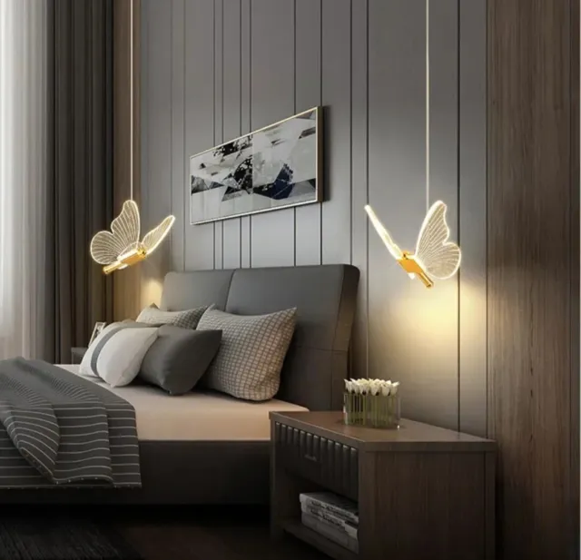 lampadario a forma di Farfalla sospensione led