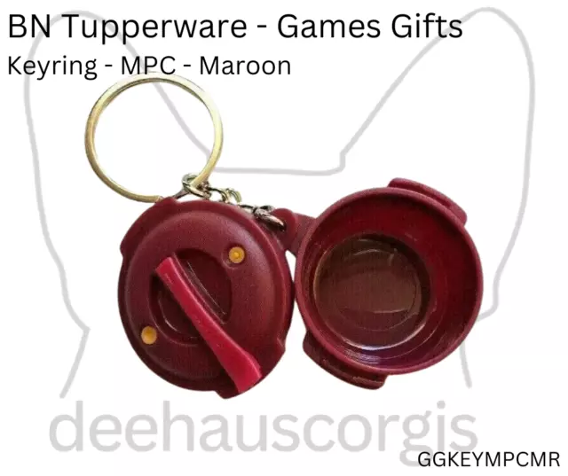 Brand New in Packaging Tupperware Games Gift Keyring - MPC