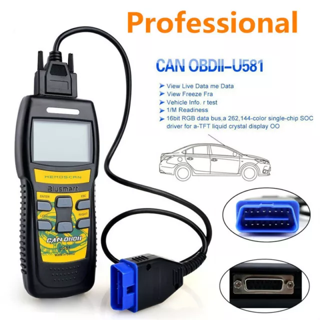 1PC Car U581 OBD2 OBDII EOBD Code Reader Scanner U518 Auto Diagnostic Scan Tool