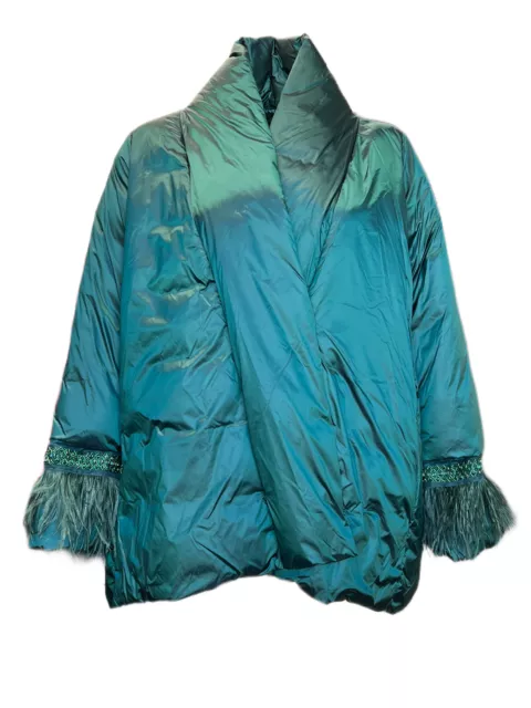 Marina Rinaldi Women's Emerald Perfetto Quilted Jacket Size 24W/33 NWT